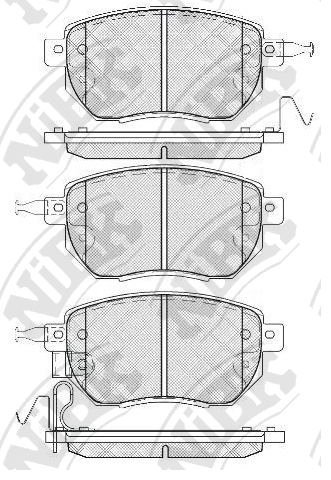 PN2901 NIBK Колодки тормозные NISSAN MAXIMA/CEFIRO 03- перед.