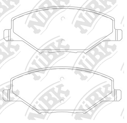 PN33002 NIBK Колодки тормозные передние fabia/polo/rapid 131*52*17 NIBK