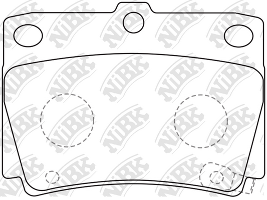 PN3391 NIBK Колодки тормозные MITSUBISHI PAJERO 98- задн.