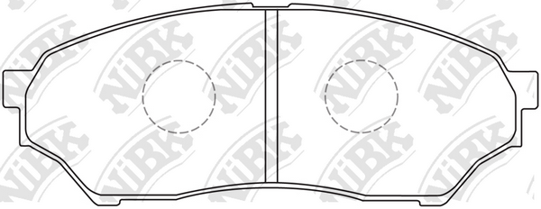 PN3417 NIBK Колодки тормозные MITSUBISHI PAJERO PININ 99- 1.8-2.0 перед.