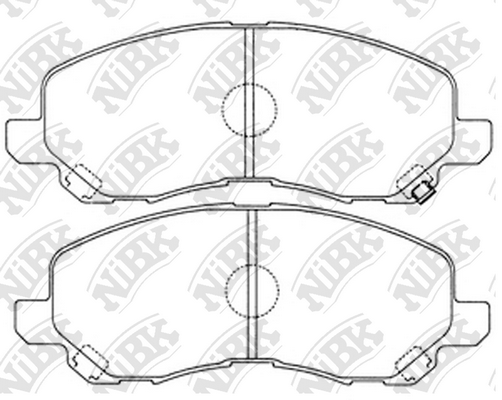 PN3469 NIBK Колодки тормозные MITSUBISHI перед.