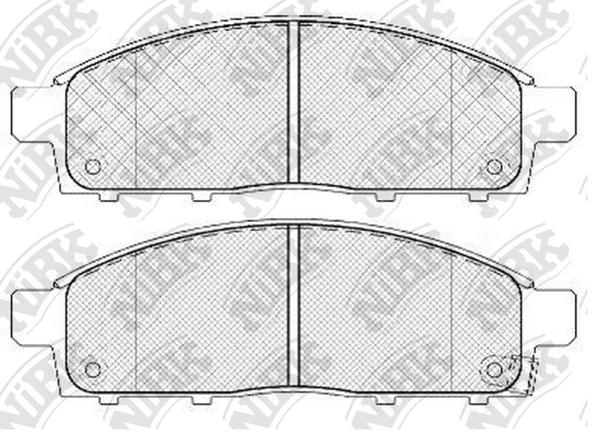 PN3809 NIBK Колодки тормозные MITSUBISHI PAJERO/L200 05- передн. NIBK