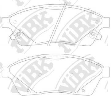PN51006 NIBK Колодки тормозные передние NIBK