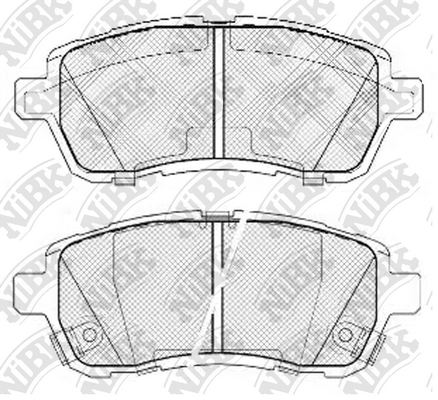 PN5544 NIBK Колодки тормозные FORD/DA FIESTA/2 07- перед.