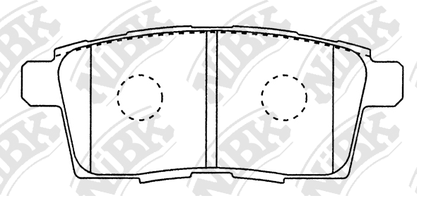 PN5814 NIBK Колодки тормозные задние DA CX7/CX9 07- NIBK