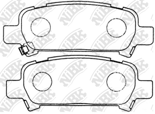 PN7415 NIBK Тормозные колодки дисковые SUBARU FORESTER/IMPREZA/LEGACY 97- зад.