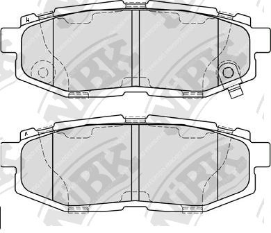 PN7803 NIBK Тормозные колодки дисковые SUBARU TRIBECA 05- 3.0/3.6 зад.