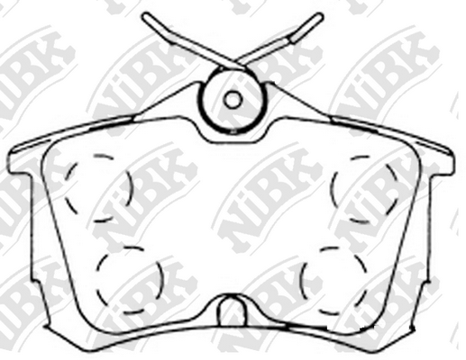 PN8109 NIBK Колодки тормозные HONDA ACCORD -08 1.6-2.4 задн.