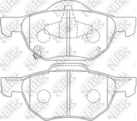 PN8125 NIBK Колодки тормозные HONDA ACCORD 03- 2.0-2.4 перед.