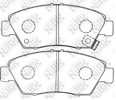 PN8264 NIBK Колодки тормозные HONDA CIVIC 96- 1.6 перед.