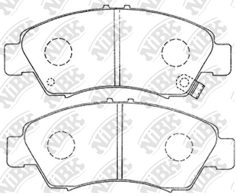 PN8265 NIBK Колодки тормозные HONDA CIVIC 96- 1.4 перед.
