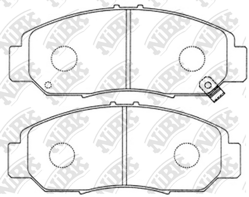 PN8465 NIBK Колодки тормозные HONDA ACCORD 03- V6 перед.