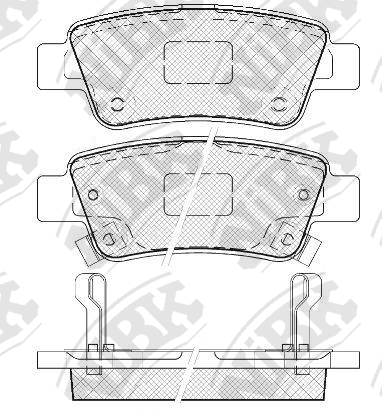 PN8809 NIBK Колодки тормозные HONDA CR-V 07- задн.