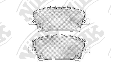 PN8866 NIBK Колодки тормозные HONDA CIVIC 06- HATCHBACK перед.
