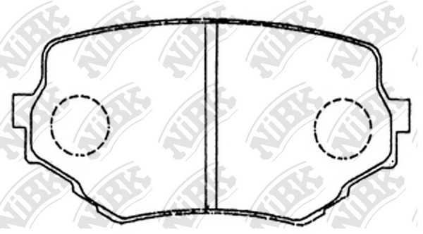 PN9382 NIBK Колодки тормозные SUZUKI GRAND VITARA 98- 2.5 перед.