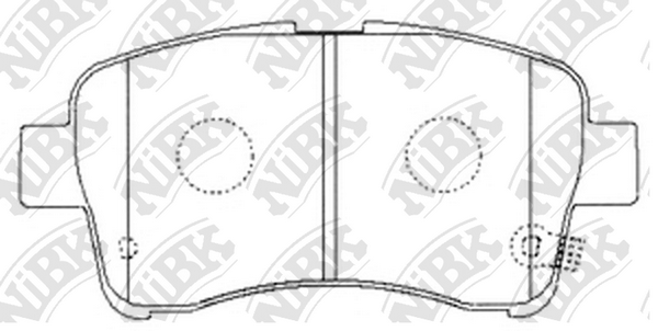 PN9461 NIBK Колодки тормозные SUZUKI LIANA 01- перед.
