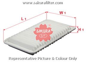 A1189 SAKURA Фильтр воздушный TOYOTA CAMRY 2.4/3.0 01-06/LEXUS RX300/350 03- A1189 Sakura