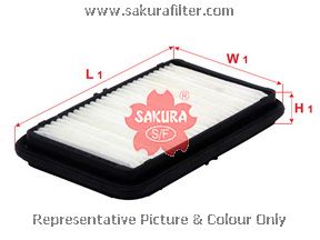 A1425 SAKURA Фильтр воздушный SUZUKI WAGON/IGNIS 00- 1.3-1.6