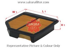 A1665 SAKURA Фильтр воздушный HONDA CIVIC 01- 1.8