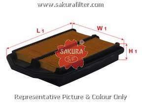 A1671 SAKURA Фильтр воздушный HONDA CR-V 07- 2.4