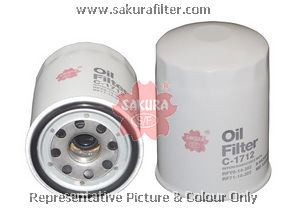 C1712 SAKURA Фильтр масляный ISUZU TROOPER 88-