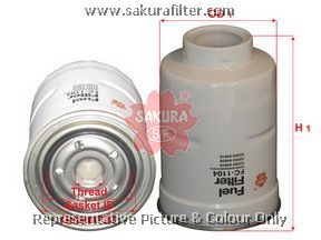 FC1104 SAKURA Фильтр топливный дизельный накручиваемый Sakura