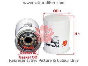 HC7901 SAKURA Фильтр гидравлический VOLVO