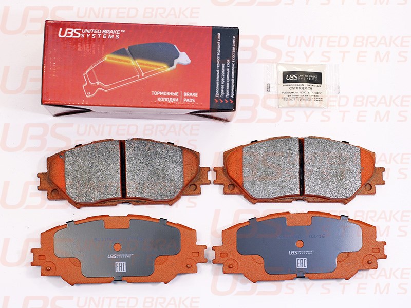 B1110001 UBS Колодки тормозные передние AURIS/COROLLA/RAV 4 06- 1.4-1.6 UBS