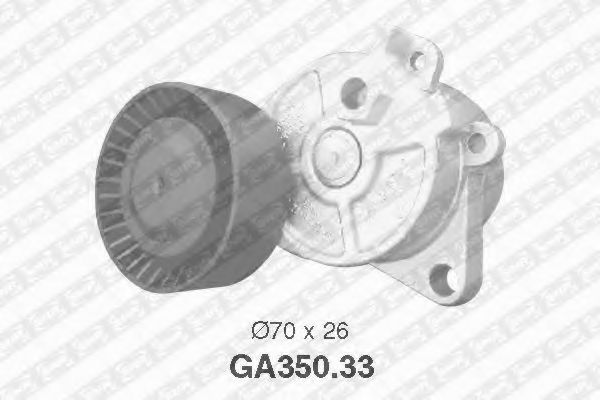 GA35033 SNR-NTN Натяжитель ремня BMW 3(E46)/5(E39) 95- приводного 2.0-3.0