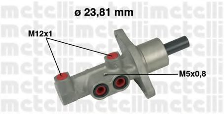 050475 METELLI Главный тормозной цилиндр