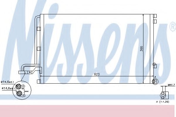 940087 NISSENS Конденсатор кондиционера 