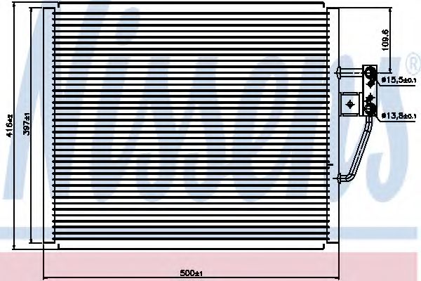 94529 NISSENS Конденсатор кондиционера 94529