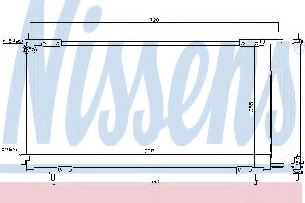 94772 NISSENS Конденсер HONDA CR-V 02- 2.0/2.4