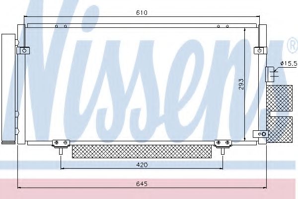 94885 NISSENS Конденсер LEGACY IV 2.-3. 3-