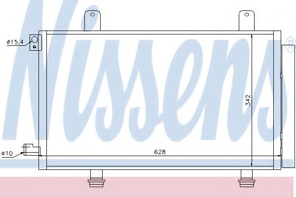 94979 NISSENS Радиатор кондиционера SUZUKI SX4 1.51.61.9DD 6-