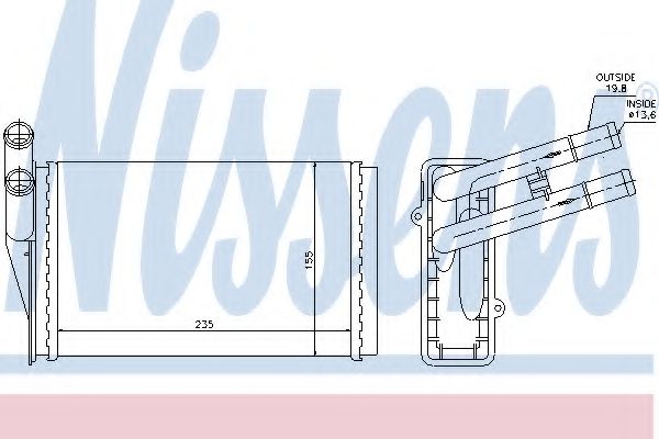 70224 NISSENS Радиатор печки
