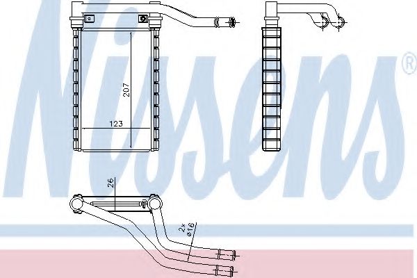 73991 NISSENS ns_радиатор печки suzuki sx-4, fiat sedici 1.5-2.0id 06>
