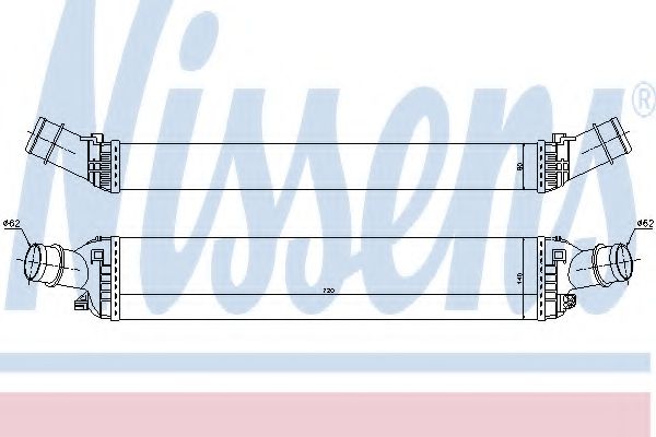 96618 NISSENS Интеркулер