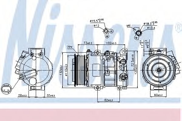 89516 NISSENS Компрессор кондиционера
