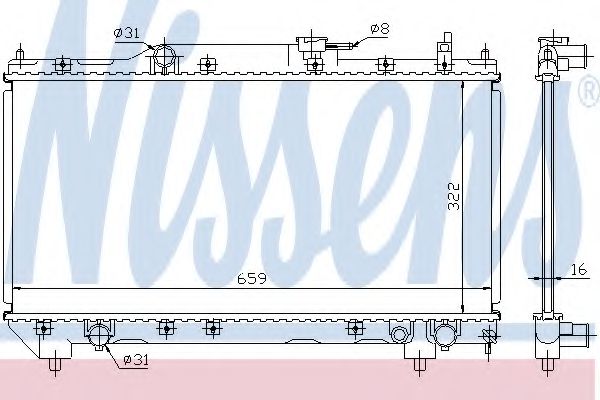 64781A NISSENS Радиатор основной 