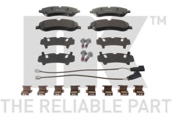 222576 NK Комплект тормозных колодок, дисковый тормоз