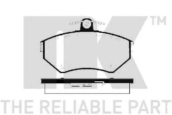 224739 NK Колодки тормозные VAG A4/PASSAT -01 перед.