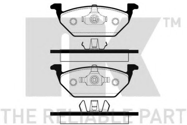 224740 NK Колодки тормозные VAG FABIA/RAPID/POLO 09- перед.