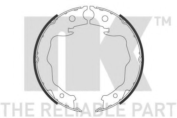 2722777 NK Колодки стояночного тормоза NISSAN JUKE/QASHQAI/X-TRAIL 07-