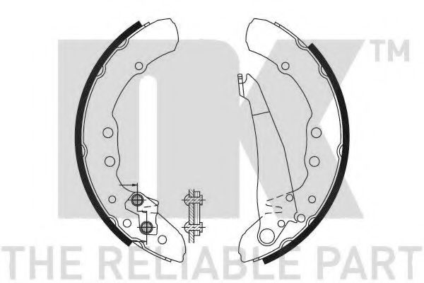 2747530 NK Колодки барабанные AUDI 80,100/VW Caddy,Passat/SEAT Inca
