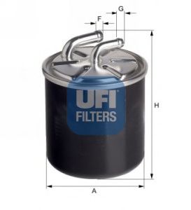 2443600 UFI Фильтр топливный