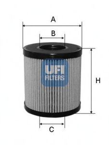 2506000 UFI ТОПЛИВНЫЙ ФИЛЬТР UFI