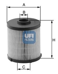 2602000 UFI Фильтр топливный
