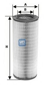 2760300 UFI 152x78x168audi a6 ii 4f2 2.tdi 4>a6 avant 4f5 2.tdi 13kw 5>