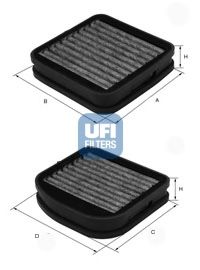 5414100 UFI Фильтр, воздух во внутренном пространстве